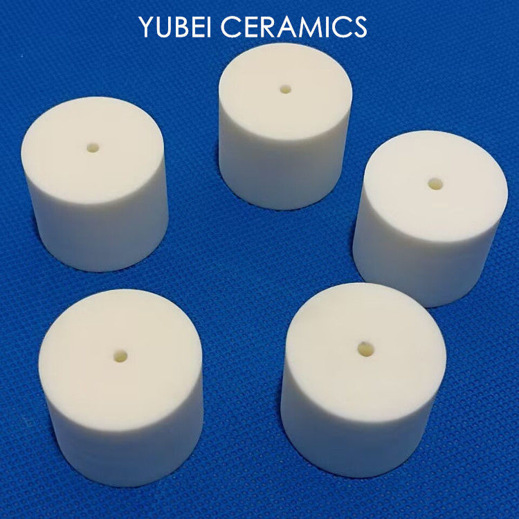 Insulation And High Temperature Resistant 99% light yellow Alumina Ceramic Cylindrical Spacer